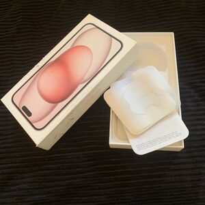Apple iPhone Packaging with Pink Design IPhone 15 plus like new gently used